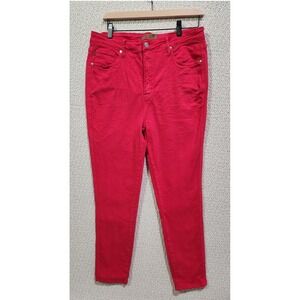 Judy Blue Tummy Control Skinny Jeans Womens‎ 15/32 Red JB88790 High Rise